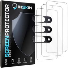 Load image into Gallery viewer, Inskin Screen Protector for Google Pixel 9 Series (2024) – 3-Pack Tempered Glass for Screen & 3-Pack for Camera Lens, Fingerprint ID Support, Plasma Coating, Case-Friendly Design