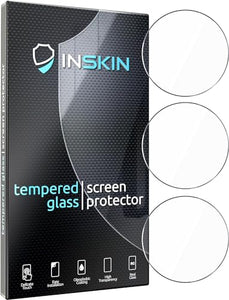 Inskin Screen Protector for Samsung Galaxy Watch 6 Classic - 3-Pack, 9H Tempered Glass, Ultra HD, Case-Friendly