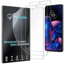 Load image into Gallery viewer, Inskin Tempered Glass Screen Protector for Motorola Edge 6.6 inch [2022] – 3-Pack, Ultra HD, Advanced Anti Fingerprint Plasma Coating, Case-Compatible