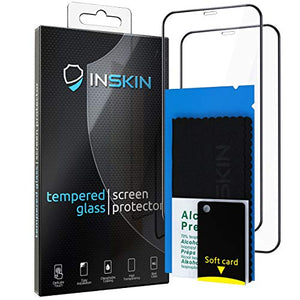 Inskin 2.5D Full Coverage Full Glue Tempered Glass Screen Protector, fits Apple iPhone 12 Pro Max 6.7 inch. 2-Pack.