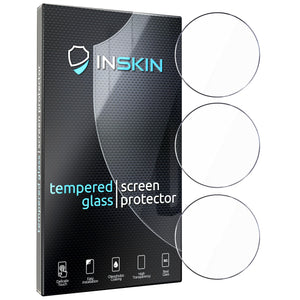 Inskin Tempered Glass Screen Protector, fits Samsung Galaxy Watch4 [2021]. 3-Pack.