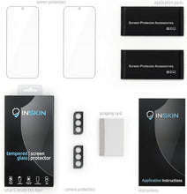 Load image into Gallery viewer, Inskin Tempered Glass Screen Protector for Samsung Fan Edition (FE) Series - Ultimate 3+3 Bundle with Camera Lens Guard and Auto Alignment Tray - Ultra HD, Case Compatible