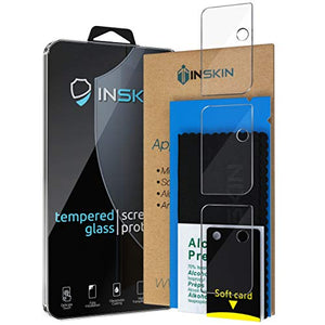 Inskin Tempered Glass Camera Lens Protector, fits Samsung Galaxy S21 Ultra 5G SM-G998 6.8 inch [2021]. 3-Pack.