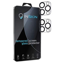 Load image into Gallery viewer, Inskin Tempered Glass Camera Lens Protector, fits Apple iPhone 12 Pro 6.1 inch. Jet-Black. 2-Pack.