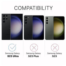 Load image into Gallery viewer, Inskin TPU FIlm (NOT GLASS) Screen Protector for Samsung Galaxy S23 Ultra 5G 6.8 inch [2023] - Ultimate 2+2 Bundle with Tempered Glass Camera Lens Guard - Ultra HD, Case Compatible, FiIngerprint Unlock Support