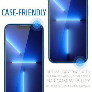 Inskin Screen and Camera Lens Protector for iPhone 14 Pro/14 Pro Max - 2+2 Pack, 9H Tempered Glass, Ultra HD, Auto Alignment Tray, Case Friendly