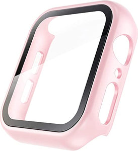 Inskin PC Case with Built-in Tempered Glass Screen Protector, fits Apple Watch Series 6/5/4/SE.