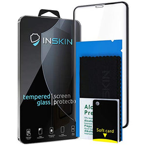 Inskin 3D Full Coverage Full Glue Tempered Glass Screen Protector, fits Apple iPhone 11 / iPhone XR 6.1 inch. 1-Pack.