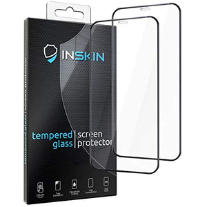 Inskin 2.5D Full Coverage Full Glue Tempered Glass Screen Protector, fits Apple iPhone 12 Mini 5.4 inch. 2-Pack.