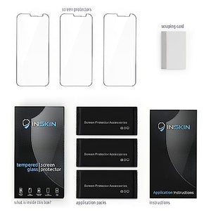 Inskin Tempered Glass Screen Protector for Samsung Galaxy A8 5.6 inch A530 Series [2018] – 3-Pack, Ultra HD, Advanced Anti Fingerprint Plasma Coating, Case-Compatible