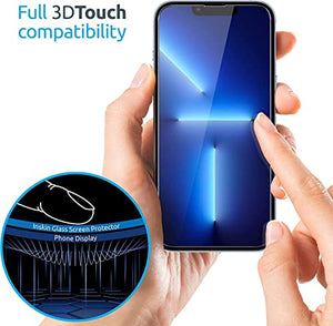 Inskin 2.5D Full Coverage Full Glue Tempered Glass Screen Protector, fits Apple iPhone 12 Pro Max 6.7 inch. 2-Pack.