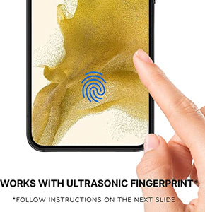 Inskin TPU FIlm (NOT GLASS) Screen Protector for Samsung Galaxy S23 Ultra 5G 6.8 inch [2023] - Ultimate 2+2 Bundle with Tempered Glass Camera Lens Guard - Ultra HD, Case Compatible, FiIngerprint Unlock Support