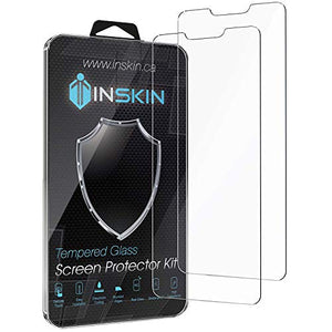 Inskin Case-Friendly Tempered Glass Screen Protector, fits Motorola Moto G7 Play 5.7 inch [2019]. 2-Pack.