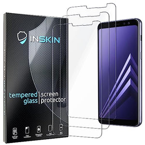 Inskin Tempered Glass Screen Protector for Samsung Galaxy A8 5.6 inch A530 Series [2018] – 3-Pack, Ultra HD, Advanced Anti Fingerprint Plasma Coating, Case-Compatible