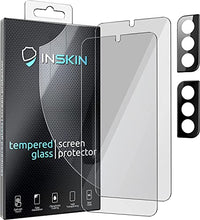Load image into Gallery viewer, Inskin Privacy Screen and HD Clear Camera Lens Protector for Samsung Galaxy S22 5G 6.1 inch [2022] - 2+2 Pack, Fingerprint ID Support, Anti Spy 9H Tempered Glass Film, Bubble-Free