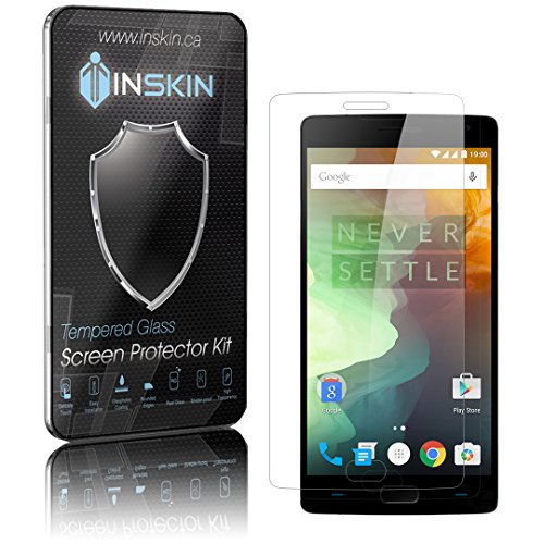 Inskin Case-Friendly Tempered Glass Screen Protector, fits OnePlus 2. 2-Pack.
