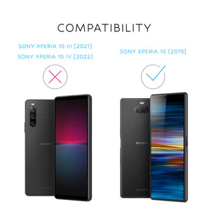 Inskin Tempered Glass Screen Protector, fits Sony Xperia 10 6.0 inch [2019] - 3-Pack, HD Clear, Case-Friendly, 9H Hardness, Anti Scratch, Bubble Free Adhesive
