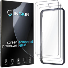 Load image into Gallery viewer, Inskin Screen Protector for Samsung Galaxy S23 FE 5G 6.4 inch [2023] - 3-Pack, Tempered Glass with Auto Alignment Kit, Ultra HD, Fingerprint ID Support, Case Compatible