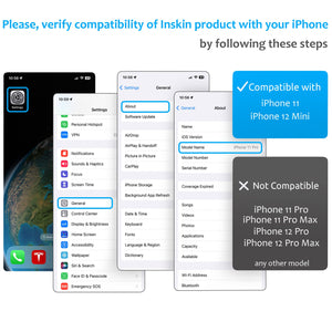 Inskin Camera Lens Protector for iPhone 11 6.1 inch/iPhone 12 Mini 5.4 inch - 3-Pack, 9H Tempered Glass Film Cover, HD Clear