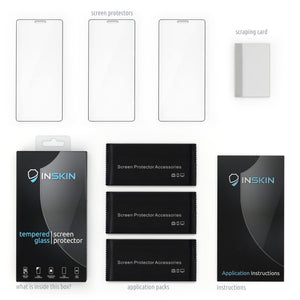 Inskin Tempered Glass Screen Protector, fits Sony Xperia 10 6.0 inch [2019] - 3-Pack, HD Clear, Case-Friendly, 9H Hardness, Anti Scratch, Bubble Free Adhesive