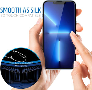 Inskin Privacy Screen Protector for iPhone 14/13/13 Pro 6.1 inch - 3-Pack, 9H Anti Spy Tempered Glass Film, Case Friendly