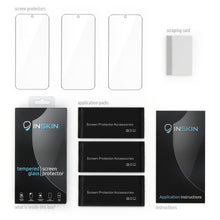 Load image into Gallery viewer, Inskin Screen Protector for Samsung Galaxy A51 4G / A51 5G / A51 5G UW 6.5 inch – 3-Pack, Tempered Glass, Plasma Coating, Fingerprint ID Support, Fits Cases