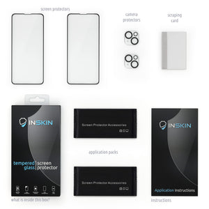 Inskin Anti Glare Screen and HD Clear Camera Lens Protector for iPhone 14 6.1 inch [2022] - 2+2 Pack, Case-Friendly, 9H Tempered Glass, Matte Finish