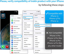 Load image into Gallery viewer, Inskin Privacy Screen Protector for iPhone 14/13/13 Pro 6.1 inch - 3-Pack, 9H Anti Spy Tempered Glass Film, Case Friendly