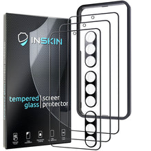 Load image into Gallery viewer, Inskin Anti Glare Screen and HD Clear Camera Lens Protector, fits Samsung Galaxy S23 Plus 5G 6.6 inch [2023] - 3+3 Pack, 9H Matte Tempered Glass Film, Fingerprint Unlock, Case-Friendly