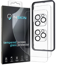 Load image into Gallery viewer, Inskin Screen and Camera Lens Protector for iPhone 14 Pro/14 Pro Max - 2+2 Pack, 9H Tempered Glass, Ultra HD, Auto Alignment Tray, Case Friendly