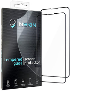 Inskin 2.5D Full Coverage Full Glue Tempered Glass Screen Protector, fits Apple iPhone 14/13/13 Pro. Jet-Black. 2-Pack.