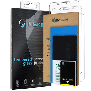 Inskin Case-Friendly Tempered Glass Screen Protector, fits ZTE Z557 [2019] 5.0 inch. 3-Pack