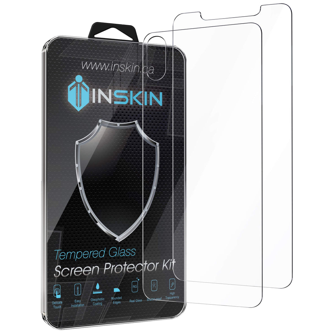 Inskin 2-in-1 Front and Back Tempered Glass Screen Protector, fits iPhone Xs Max [2018] 6.5 inch.