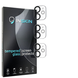Inskin Camera Lens Protector for iPhone 11 6.1 inch/iPhone 12 Mini 5.4 inch - 3-Pack, 9H Tempered Glass Film Cover, HD Clear