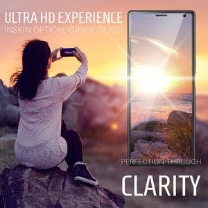 Inskin Tempered Glass Screen Protector, fits Sony Xperia 10 6.0 inch [2019] - 3-Pack, HD Clear, Case-Friendly, 9H Hardness, Anti Scratch, Bubble Free Adhesive