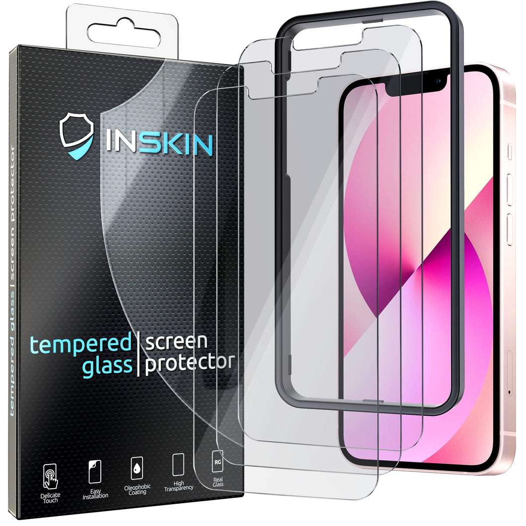 Inskin Privacy Screen Protector for iPhone 14 Plus/13 Pro Max 6.7 inch - 3-Pack, 9H Anti Spy Tempered Glass Film, Case Friendly